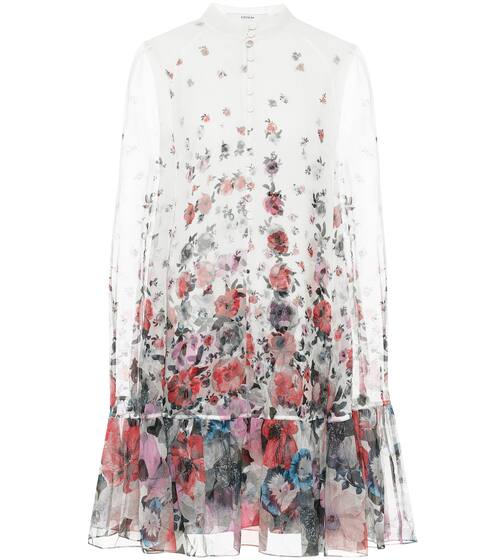 Constantine floral silk-voile dress | Erdem
