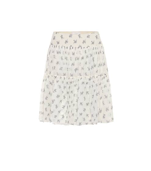 Floral silk miniskirt | Chloé