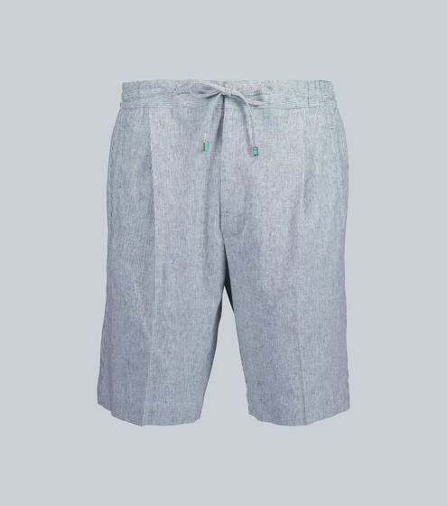 Striped cotton-blend shorts | Lardini
