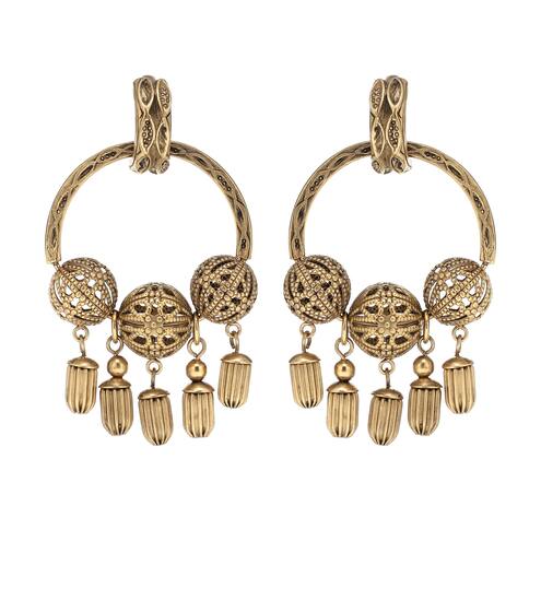 Large charm hoop earrings | Saint Laurent