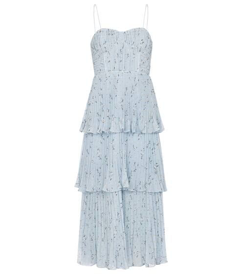 花卉分层中长连衣裙 | Self-Portrait