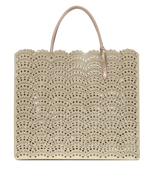 Garance 41 laser-cut leather tote | Alaïa