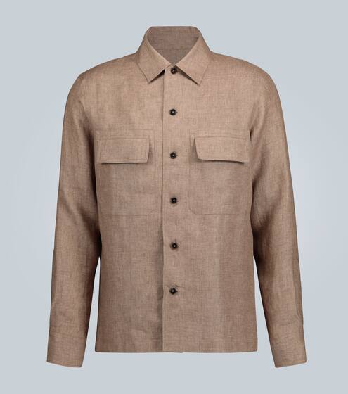 Long-sleeved linen shirt | Ermenegildo Zegna