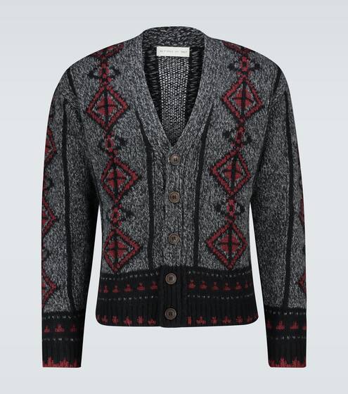 Wool intarsia knitted cardigan | Etro