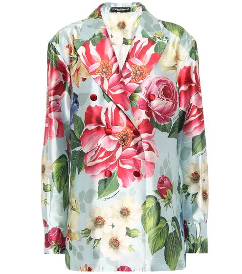 Floral silk blazer | Dolce & Gabbana