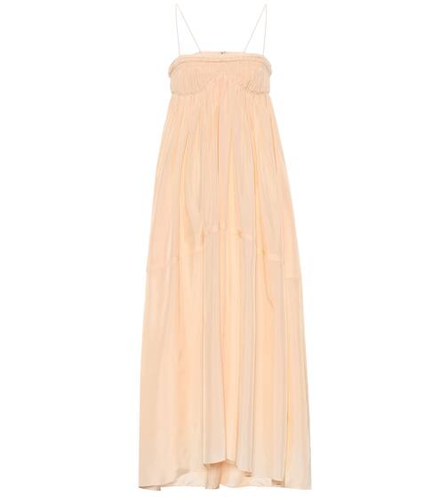 Silk-pongé maxi dress | Chloé