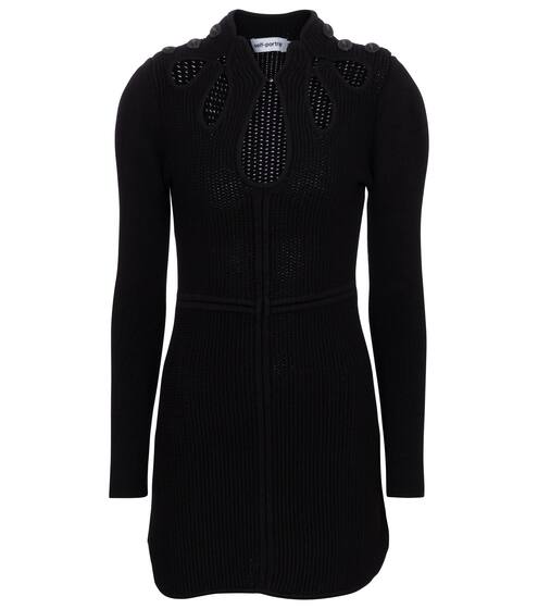 棉质混纺迷你连衣裙 | Self-Portrait