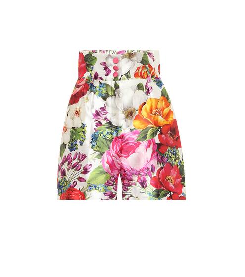 Floral silk shorts | Dolce & Gabbana