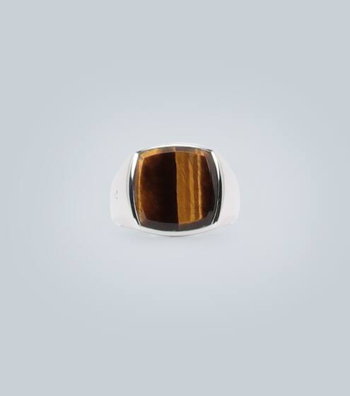 Tiger eye and sterling silver ring | Tom Wood