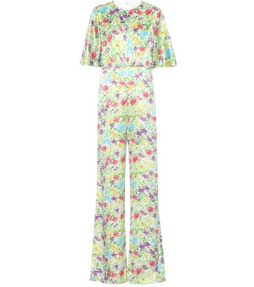 Floral silk jumpsuit | Les Rêveries