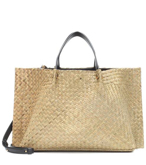 Valentino Garavani VLOGO Escape Medium straw shopper | Valentino
