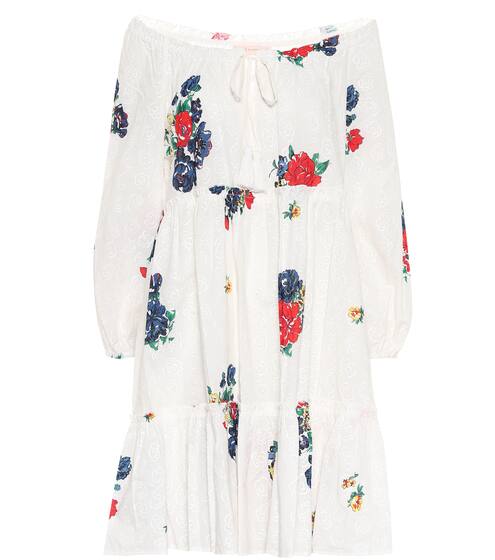 Embroidered cotton voile minidress | Tory Burch
