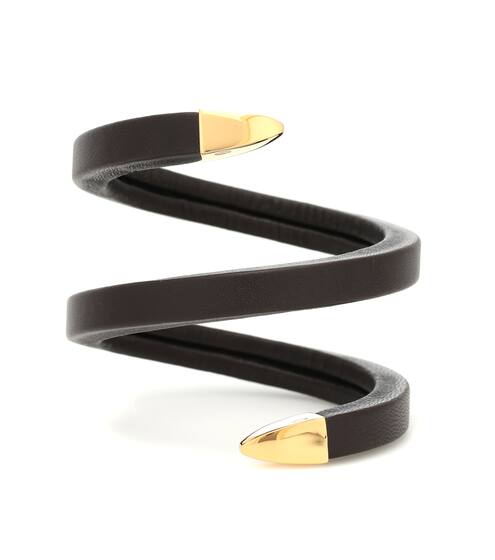 Leather cuff bracelet | Bottega Veneta