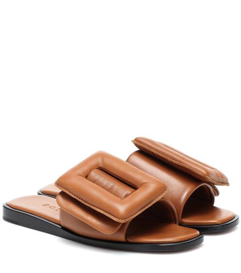 Puffy leather slides | Boyy