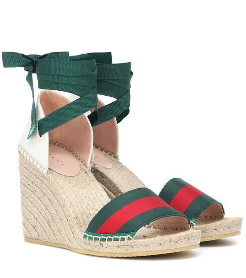 Sylvie Web platform espadrille | Gucci