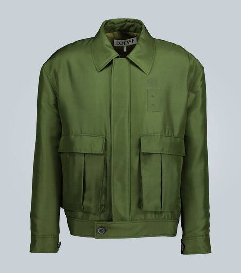 Padded shantung silk jacket | Loewe