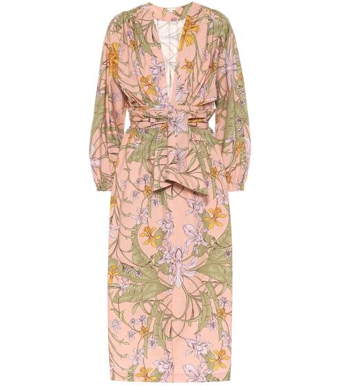 Falling Orchids cotton dress | Johanna Ortiz