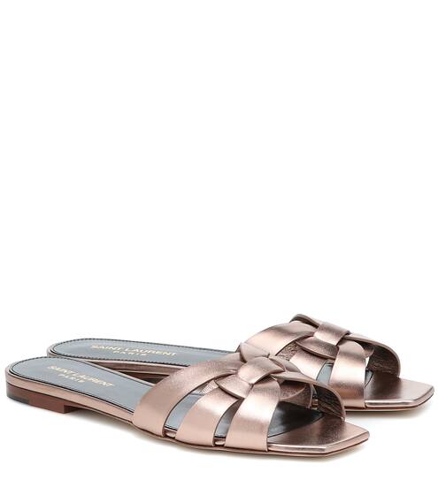 Tribute Nu Pieds 05 leather sandals | Saint Laurent