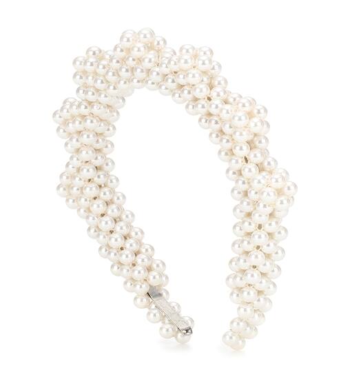 Bronco faux-pearl headband | Shrimps