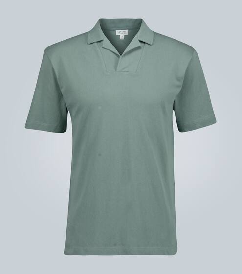 Mesh Revere polo shirt | Sunspel