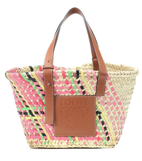 Exclusive to Mytheresa – leather-trimmed basket tote | Loewe