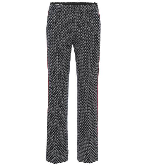Cotton jacquard straight pants | Gucci