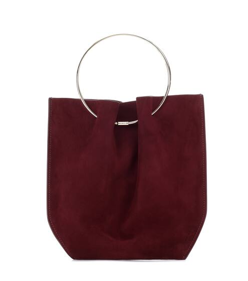 Flat Circle Micro suede tote | The Row