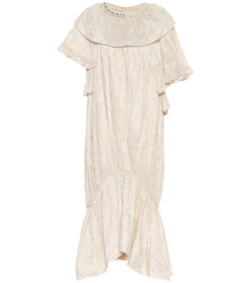 Floral-embroidered midi dress | Simone Rocha