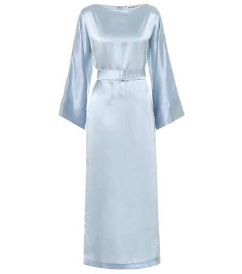 Jackie silk-satin midi dress | Bernadette