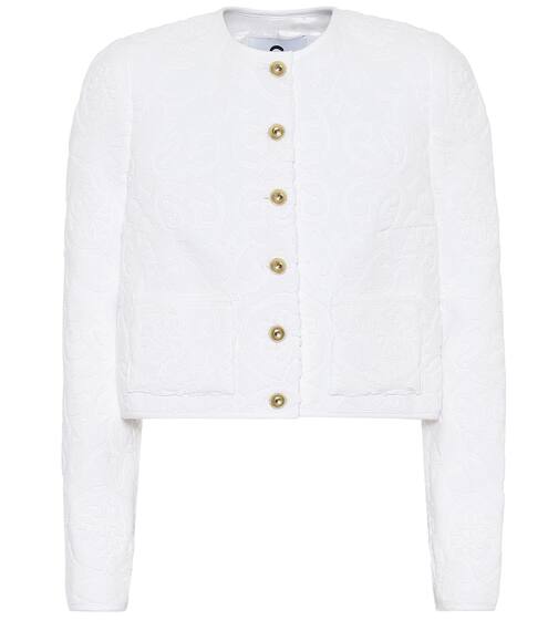 Floral cotton-toweling jacket | Marine Serre