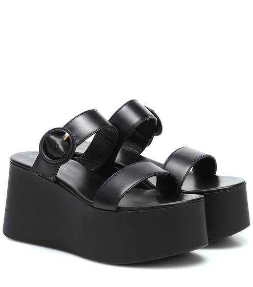 Platform leather sandals | Gianvito Rossi
