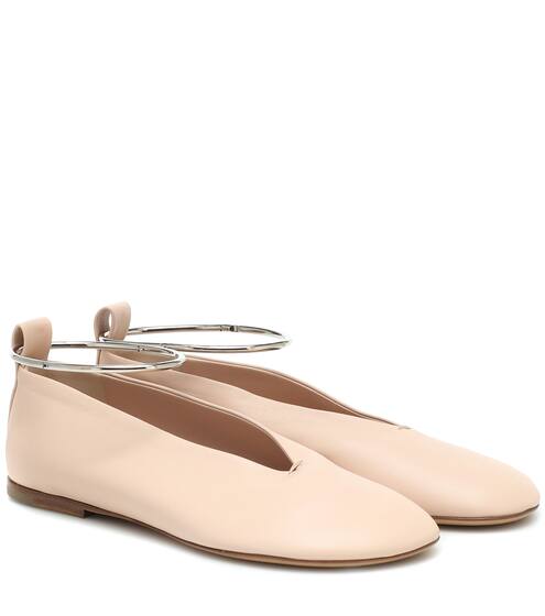 Leather ballet flats | Jil Sander