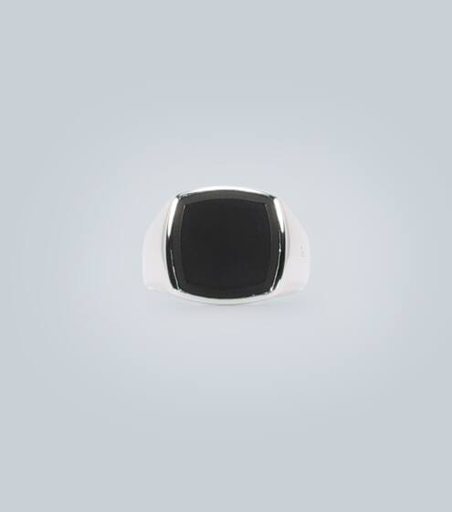 Black onyx and sterling silver ring | Tom Wood