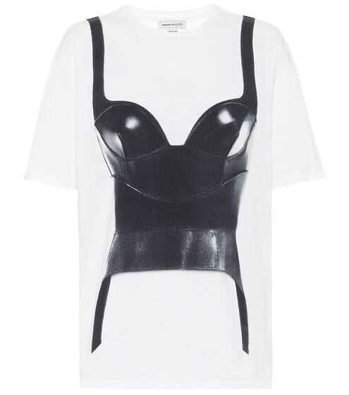 Printed cotton T-shirt | Alexander McQueen