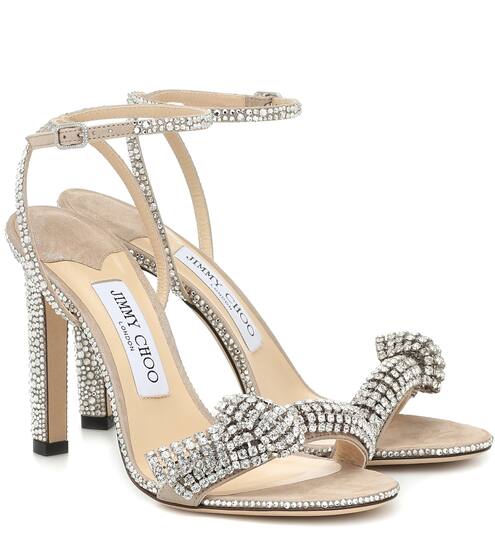 Thrya 100 suede sandals | Jimmy Choo