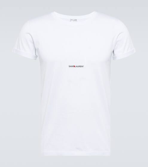 Signature logo cotton T-shirt | Saint Laurent