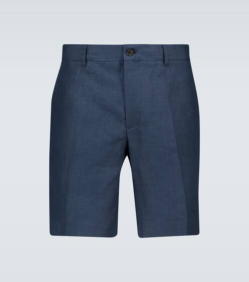 Straight-fit linen shorts | Ralph Lauren Purple Label