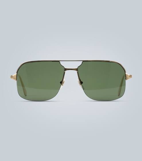 Aviator-style gold sunglasses | Cartier Eyewear Collection
