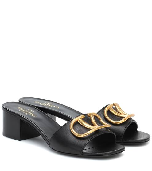 Valentino Garavani VLOGO leather sandals | Valentino