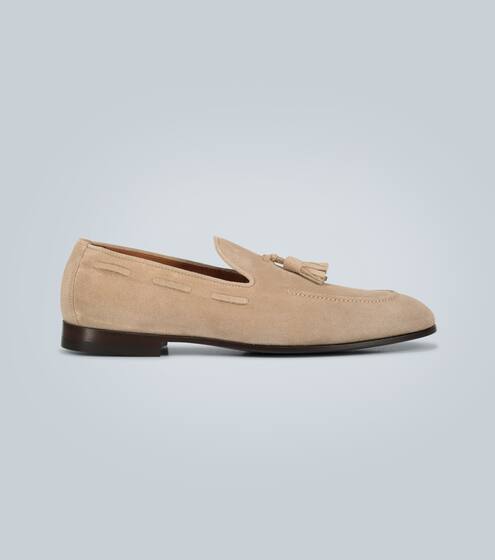 Suede tasseled loafers | Brunello Cucinelli