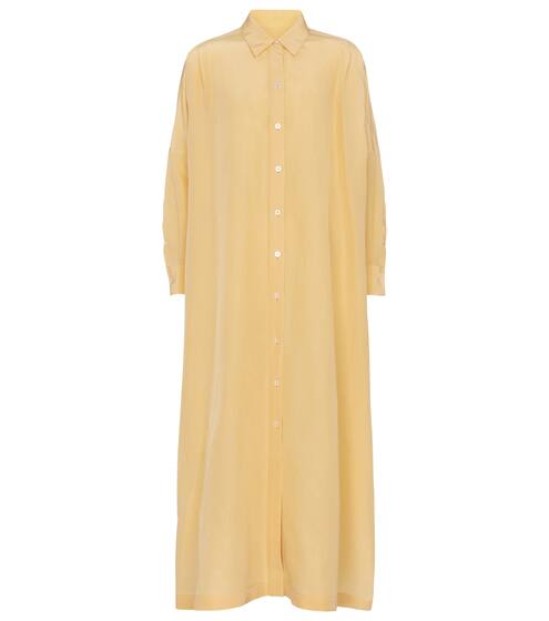 棉质混纺加长连衣裙 | Jil Sander