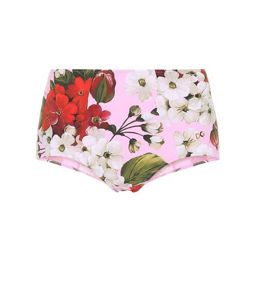 High-rise floral bikini bottoms | Dolce & Gabbana