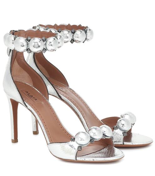 Bombe embellished snakeskin sandals | Alaïa