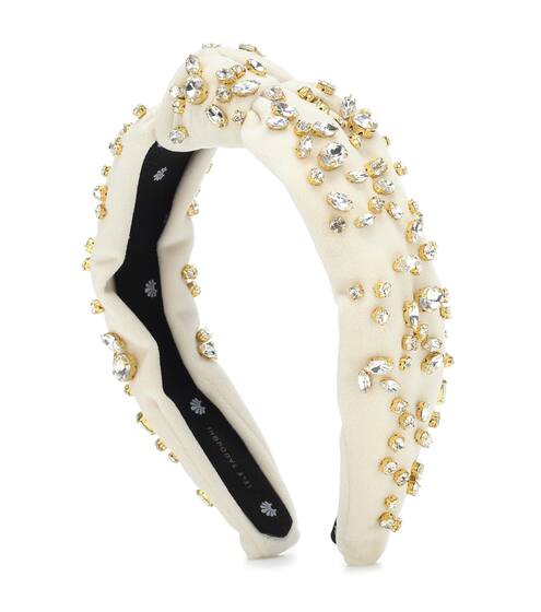 Exclusive to Mytheresa – Crystal-embellished velvet headband | Lele Sadoughi