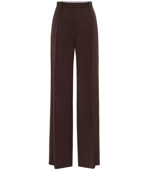 High-rise wide-leg wool pants | Bottega Veneta