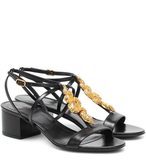 Valentino Garavani embellished leather sandals | Valentino