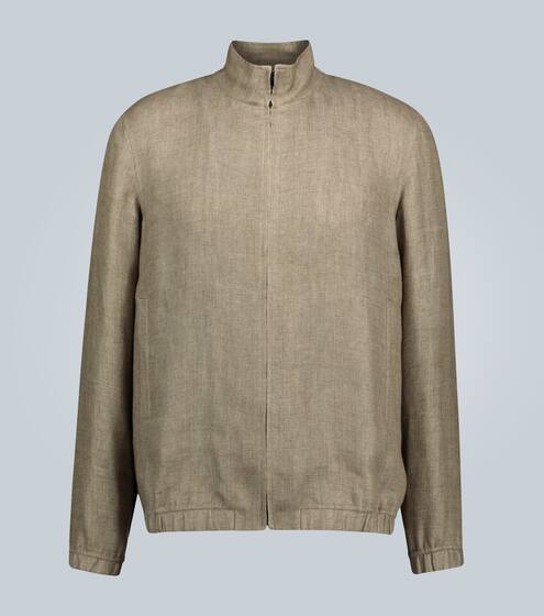 Linen bomber jacket | Loro Piana