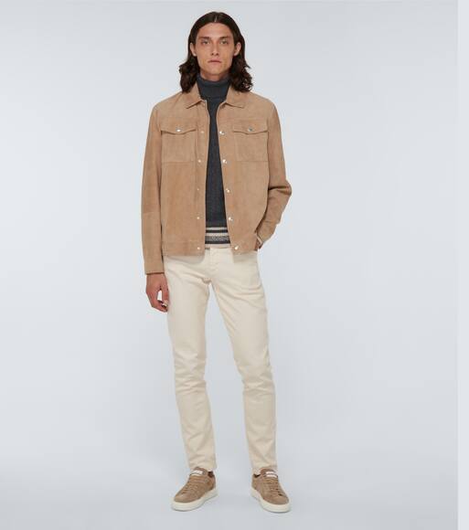 Brunello cucinelli suede jacket Clearance