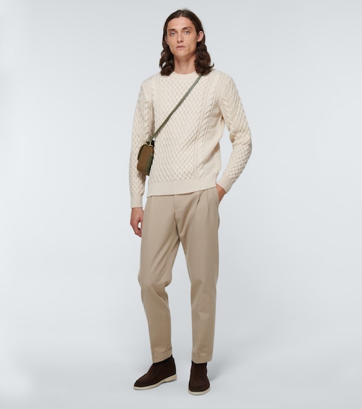 sunspel cable knit