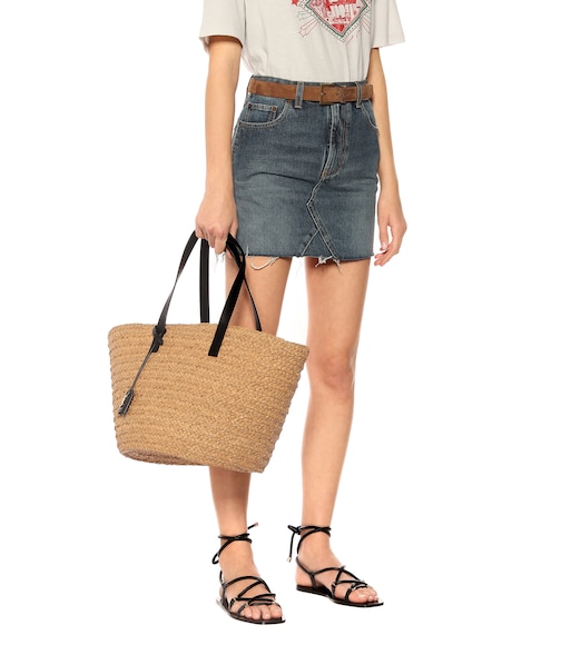 saint laurent raffia bag